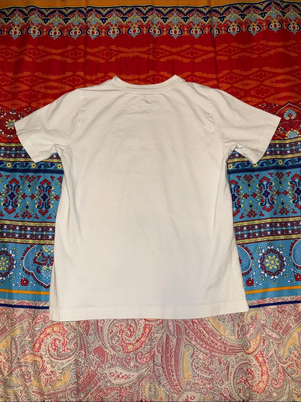 Nike White Tee with Red & Black Graphic